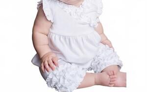 NEW LEMON LOVES LAYETTE baby girls' ava romper in white